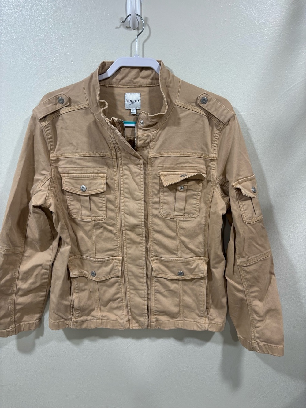 kensie Women's Tan Utility Jacket XL